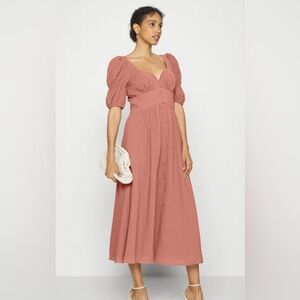 Ted Baker Pink Midi Angeia Dress